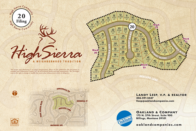 Image of High Sierra 17th, 18th, 19th Filings Brochure